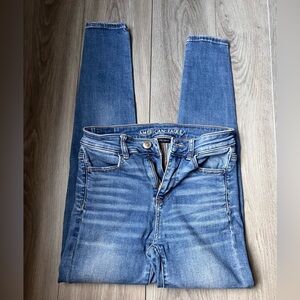 American Eagle Outfitters Women's Light Blue Skinny Jeans